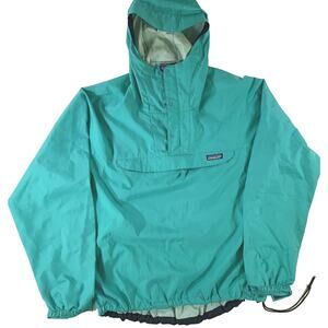 Vtg 90s Patagonia Pneumatic Anorak Rain Pullover Hooded Jacket Coat Mens Large